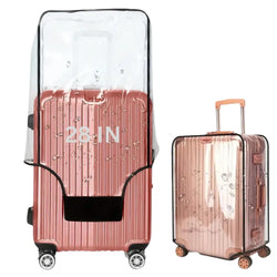 28 inch Premium Suitcase Cover, 1 pcs PVC Luggage Cover Clear Suitcase Cover Reusable Transparent Travel Luggage Protector Dust Cover, 2025 New PVC Luggage Protective Covers