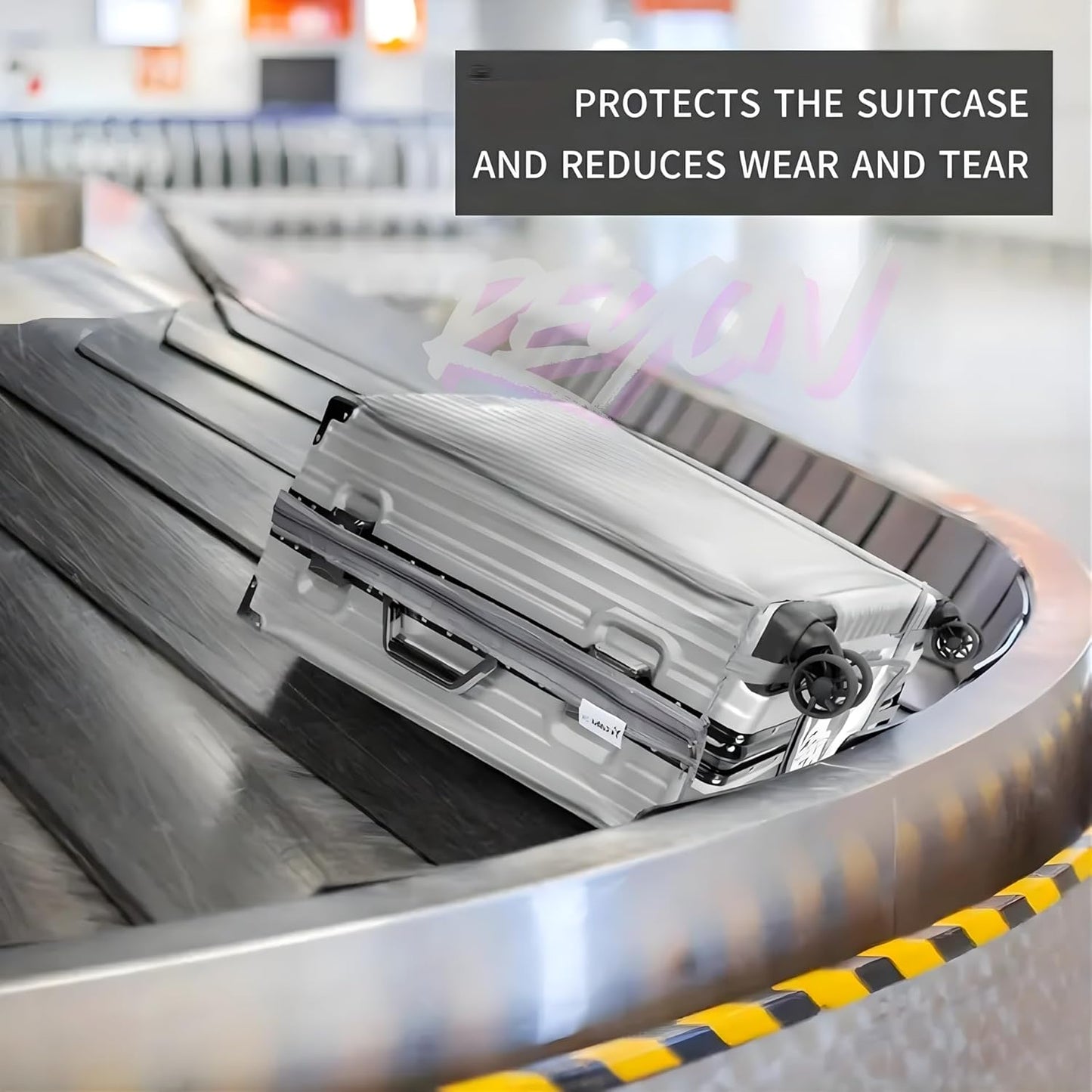 28 inch Premium Suitcase Cover, 1 pcs PVC Luggage Cover Clear Suitcase Cover Reusable Transparent Travel Luggage Protector Dust Cover, 2025 New PVC Luggage Protective Covers