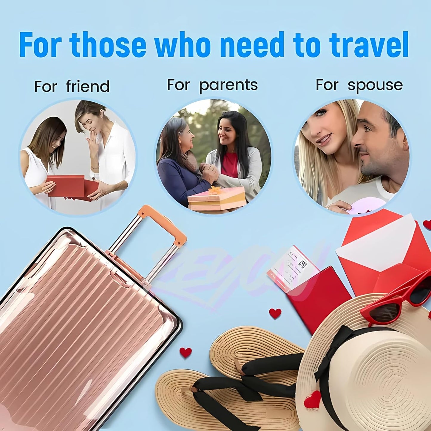 20 inch Trolley Bag Cover for Suitcases, Protective Luggage Cover for Travel, Waterproof Dustproof Zippered Clear PVC Suitcase Protector, Trolley Bag/Suitcase Bag Cover