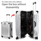 20 inch Trolley Bag Cover for Suitcases, Protective Luggage Cover for Travel, Waterproof Dustproof Zippered Clear PVC Suitcase Protector, Trolley Bag/Suitcase Bag Cover